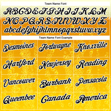 Laden Sie das Bild in den Galerie-Viewer, Custom Yellow Black-White 3D Cornhole Beer Performance Polo Shirt