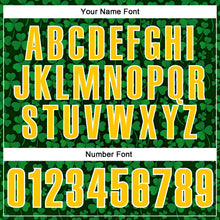 Загрузить изображение в средство просмотра галереи, Custom Green Gold-White 3D St. Patrick's Day Shamrock Performance Polo Shirt