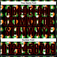 Laden Sie das Bild in den Galerie-Viewer, Custom Black Red 3D St. Patrick's Day Shamrock Performance Polo Shirt