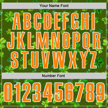 Загрузить изображение в средство просмотра галереи, Custom Green Bay Orange-White 3D St. Patrick's Day Shamrock Performance Polo Shirt