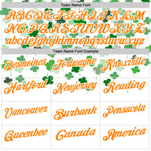 Загрузить изображение в средство просмотра галереи, Custom White Bay Orange-Yellow 3D St. Patrick's Day Shamrock Performance Polo Shirt
