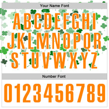 Загрузить изображение в средство просмотра галереи, Custom White Bay Orange-Yellow 3D St. Patrick's Day Shamrock Performance Polo Shirt