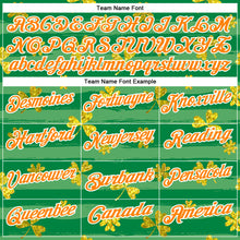 Laden Sie das Bild in den Galerie-Viewer, Custom Kelly Green Bay Orange-White 3D St. Patrick's Day Shamrock Performance Polo Shirt