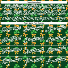 Загрузить изображение в средство просмотра галереи, Custom Green White 3D St. Patrick's Day Shamrock Performance Polo Shirt