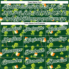 Загрузить изображение в средство просмотра галереи, Custom Green White 3D St. Patrick's Day Shamrock Performance Polo Shirt