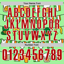 Laden Sie das Bild in den Galerie-Viewer, Custom Pea Green Red-White 3D St. Patrick's Day Shamrock Performance Polo Shirt