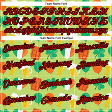 Загрузить изображение в средство просмотра галереи, Custom Green Red-Black 3D St. Patrick's Day Shamrock Beer Performance Polo Shirt