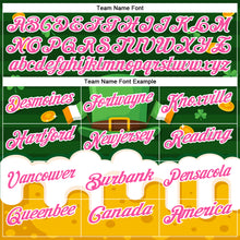 Загрузить изображение в средство просмотра галереи, Custom Green Pink-White 3D St. Patrick's Day Shamrock Beer Performance Polo Shirt