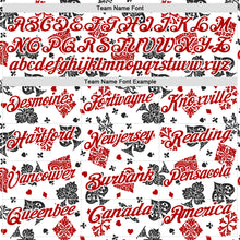 Laden Sie das Bild in den Galerie-Viewer, Custom White Red 3D Gambling Poker Performance Polo Shirt