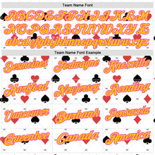 Charger l'image dans la galerie, Custom White Yellow-Pink 3D Gambling Poker Performance Polo Shirt