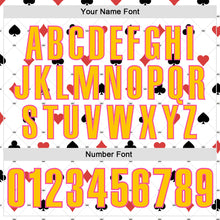 Charger l'image dans la galerie, Custom White Yellow-Pink 3D Gambling Poker Performance Polo Shirt