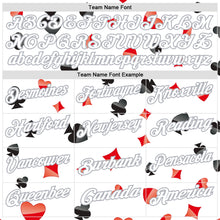 Laden Sie das Bild in den Galerie-Viewer, Custom White Gray 3D Gambling Poker Performance Polo Shirt