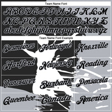 Charger l'image dans la galerie, Custom Black Gray-White 3D Tennis Performance Polo Shirt