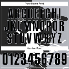 Charger l'image dans la galerie, Custom Black Gray-White 3D Tennis Performance Polo Shirt