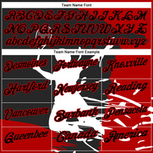 Charger l'image dans la galerie, Custom Black Red-White 3D Tennis Performance Polo Shirt