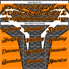 Charger l'image dans la galerie, Custom Steel Gray Black-Bay Orange 3D Tennis Performance Polo Shirt