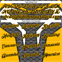 Charger l'image dans la galerie, Custom Steel Gray Black-Gold 3D Tennis Performance Polo Shirt