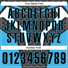 Charger l'image dans la galerie, Custom Steel Gray Black-Sky Blue 3D Tennis Performance Polo Shirt