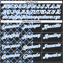 Charger l'image dans la galerie, Custom Black White-Light Blue 3D Tennis Performance Polo Shirt