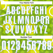 Charger l'image dans la galerie, Custom Neon Green White-Light Blue 3D Tennis Performance Polo Shirt