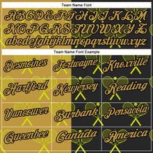 Charger l'image dans la galerie, Custom Black Old Gold 3D Tennis Performance Polo Shirt