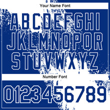 Laden Sie das Bild in den Galerie-Viewer, Custom White Royal 3D Pattern Design Abstract Brush Stroke Performance Polo Shirt