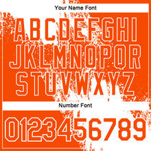 Laden Sie das Bild in den Galerie-Viewer, Custom White Orange 3D Pattern Design Abstract Brush Stroke Performance Polo Shirt