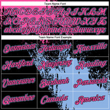 Charger l'image dans la galerie, Custom Pink Black-Light Blue 3D Pattern Design Abstract Brush Stroke Performance Polo Shirt