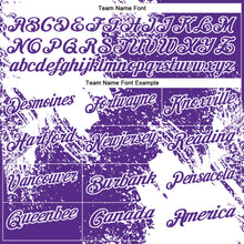 Charger l'image dans la galerie, Custom White Purple 3D Pattern Design Abstract Brush Stroke Performance Polo Shirt