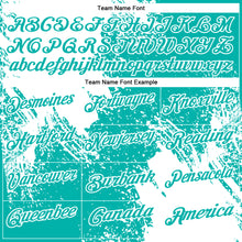 Laden Sie das Bild in den Galerie-Viewer, Custom White Aqua 3D Pattern Design Abstract Brush Stroke Performance Polo Shirt