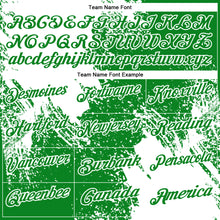 Laden Sie das Bild in den Galerie-Viewer, Custom White Grass Green 3D Pattern Design Abstract Brush Stroke Performance Polo Shirt