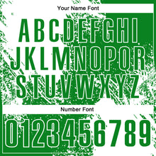 Laden Sie das Bild in den Galerie-Viewer, Custom White Grass Green 3D Pattern Design Abstract Brush Stroke Performance Polo Shirt