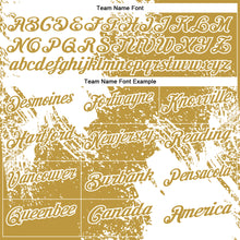 Laden Sie das Bild in den Galerie-Viewer, Custom White Old Gold 3D Pattern Design Abstract Brush Stroke Performance Polo Shirt