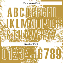 Laden Sie das Bild in den Galerie-Viewer, Custom White Old Gold 3D Pattern Design Abstract Brush Stroke Performance Polo Shirt