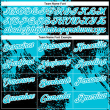 Load image into Gallery viewer, Custom Lakes Blue Black-White 3D Pattern Design Abstract Brush Stroke Performance Polo Shirt