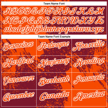 Загрузить изображение в средство просмотра галереи, Custom Orange Crimson-White 3D Pattern Design Abstract Brush Stroke Performance Polo Shirt