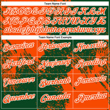 Charger l'image dans la galerie, Custom Orange Green-White 3D Pattern Design Abstract Brush Stroke Performance Polo Shirt