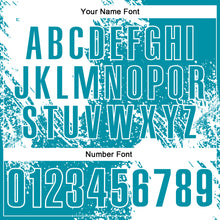 Charger l'image dans la galerie, Custom White Teal 3D Pattern Design Abstract Brush Stroke Performance Polo Shirt