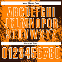 Load image into Gallery viewer, Custom Bay Orange Brown-White 3D Pattern Design Abstract Brush Stroke Performance Polo Shirt