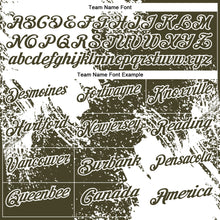 Laden Sie das Bild in den Galerie-Viewer, Custom White Olive 3D Pattern Design Abstract Brush Stroke Performance Polo Shirt