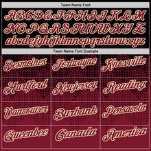 Load image into Gallery viewer, Custom Black Crimson-Cream 3D Gradient Square Shape Performance Polo Shirt