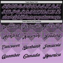 Load image into Gallery viewer, Custom Black Light Purple 3D Gradient Square Shape Performance Polo Shirt