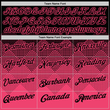 Load image into Gallery viewer, Custom Black Neon Pink 3D Gradient Square Shape Performance Polo Shirt