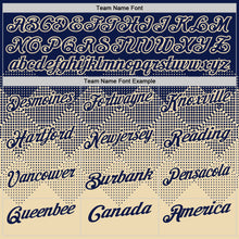 Загрузить изображение в средство просмотра галереи, Custom Navy Cream 3D Gradient Square Shape Performance Polo Shirt