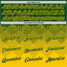 Charger l'image dans la galerie, Custom Green Yellow 3D Gradient Square Shape Performance Polo Shirt