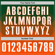 Laden Sie das Bild in den Galerie-Viewer, Custom Green White-Orange 3D Gradient Square Shape Performance Polo Shirt