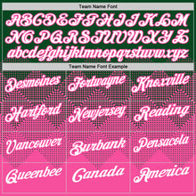 Загрузить изображение в средство просмотра галереи, Custom Green White-Pink 3D Gradient Square Shape Performance Polo Shirt