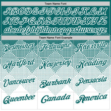 Загрузить изображение в средство просмотра галереи, Custom Teal White 3D Gradient Square Shape Performance Polo Shirt