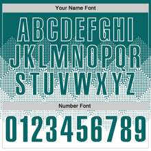 Загрузить изображение в средство просмотра галереи, Custom Teal White 3D Gradient Square Shape Performance Polo Shirt