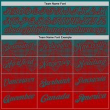 Загрузить изображение в средство просмотра галереи, Custom Teal Red 3D Gradient Square Shape Performance Polo Shirt